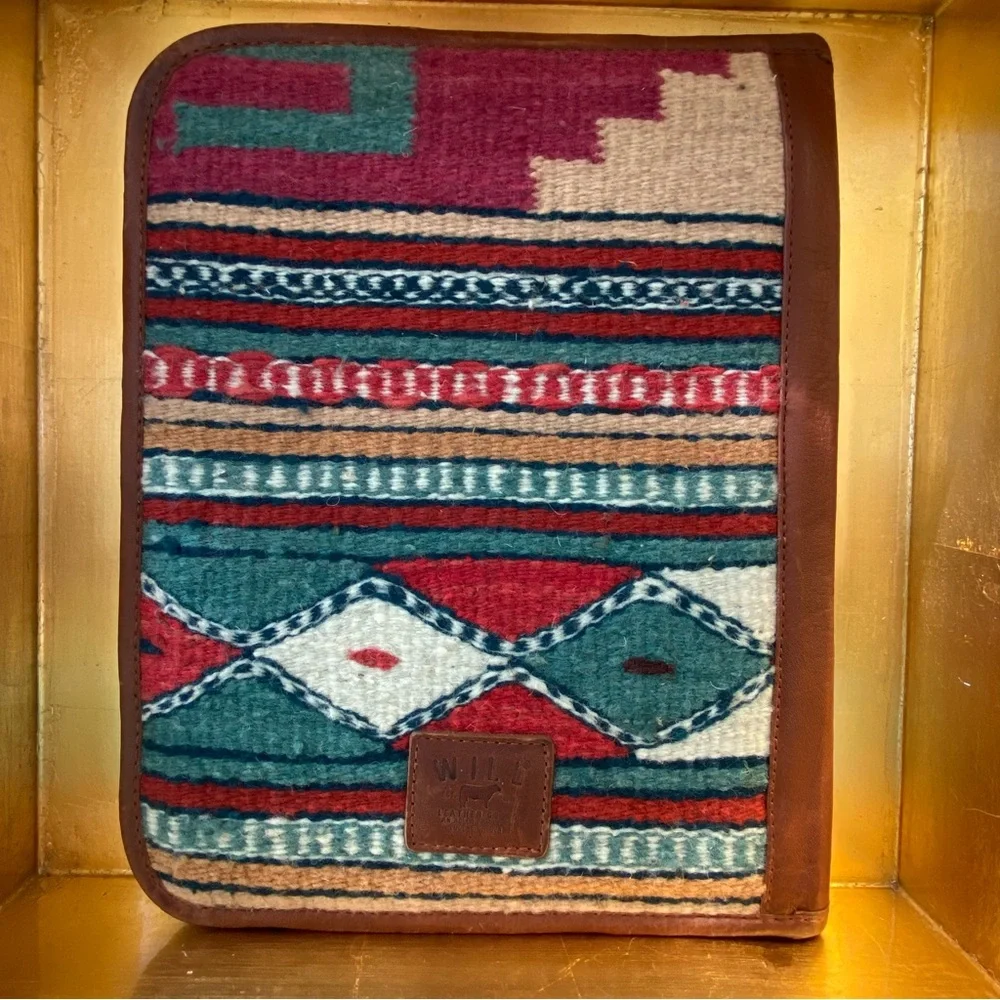 Will Leather Goods Multicolor Patterned Binder
